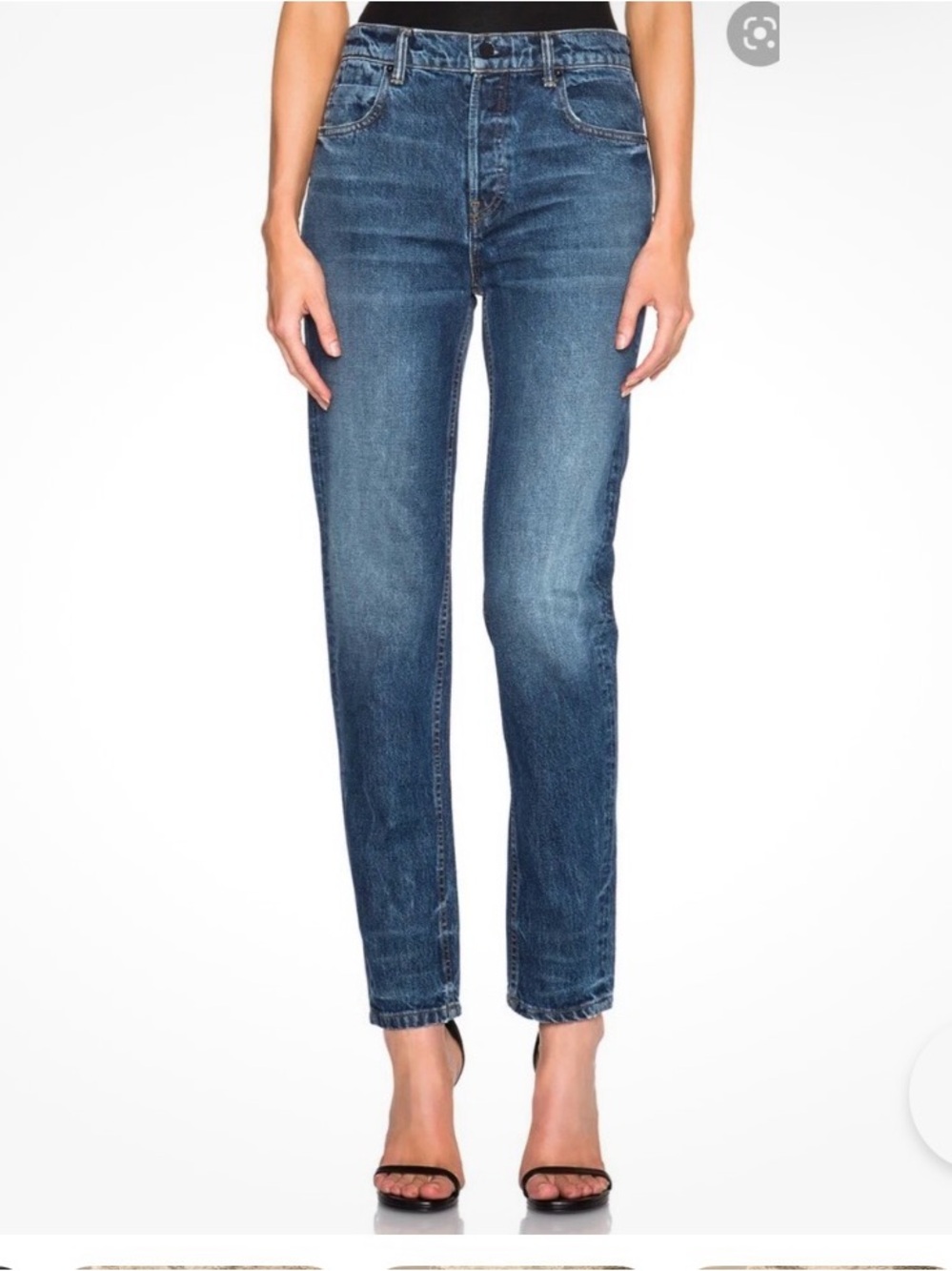 Alexander Wang Indigo Straight-Leg Boyfriend Jeans Size 26